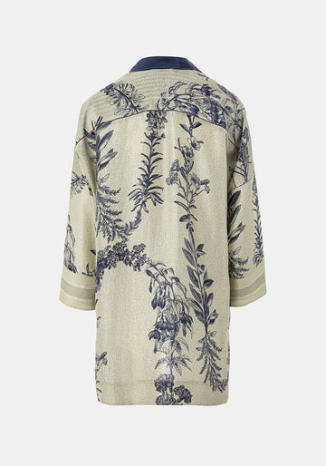 Shirt Botanic Long Cuffs Flowers Crown - Traces of Me