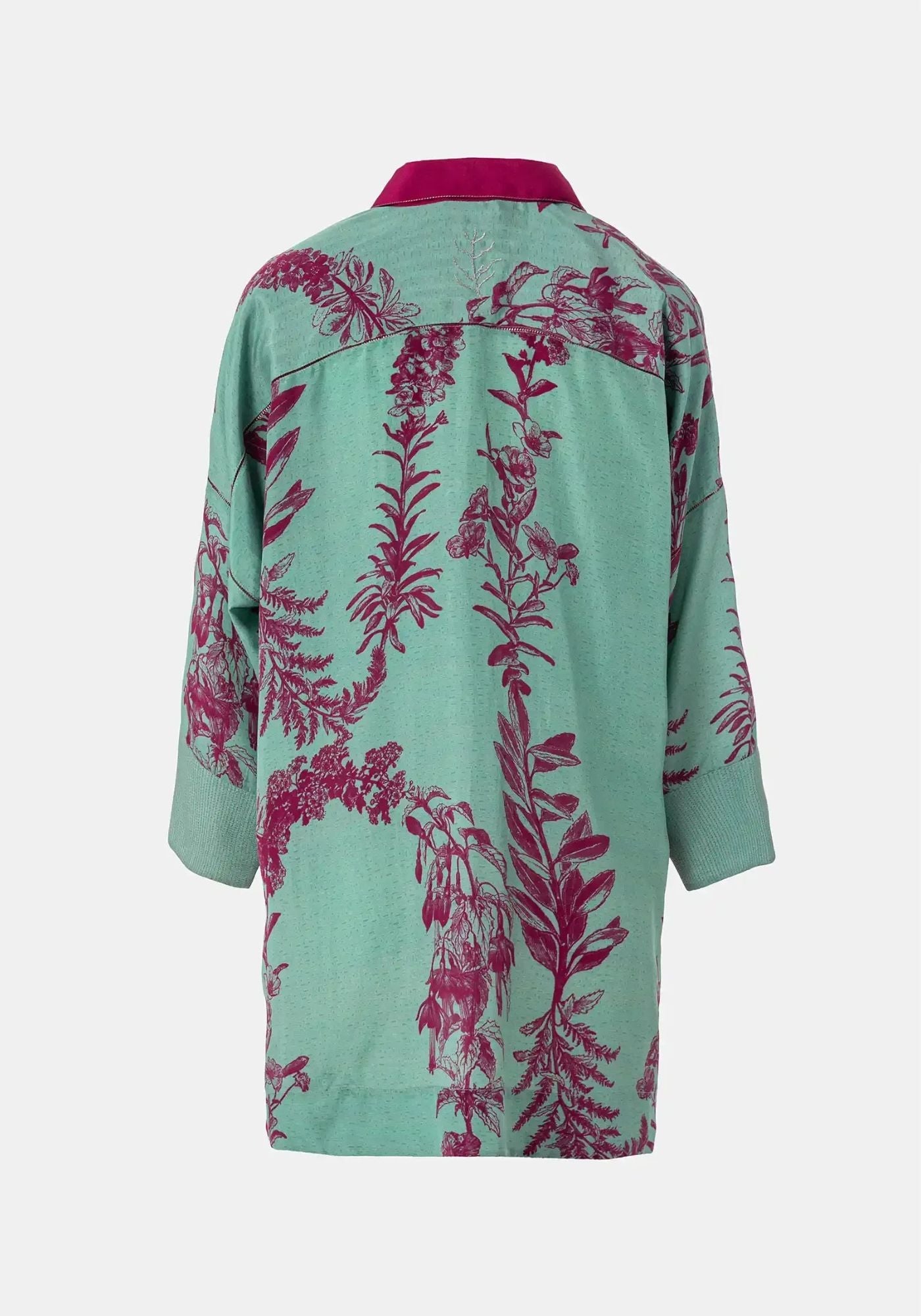 Shirt Botanic Long Cuffs Flowers Crown - Traces of Me