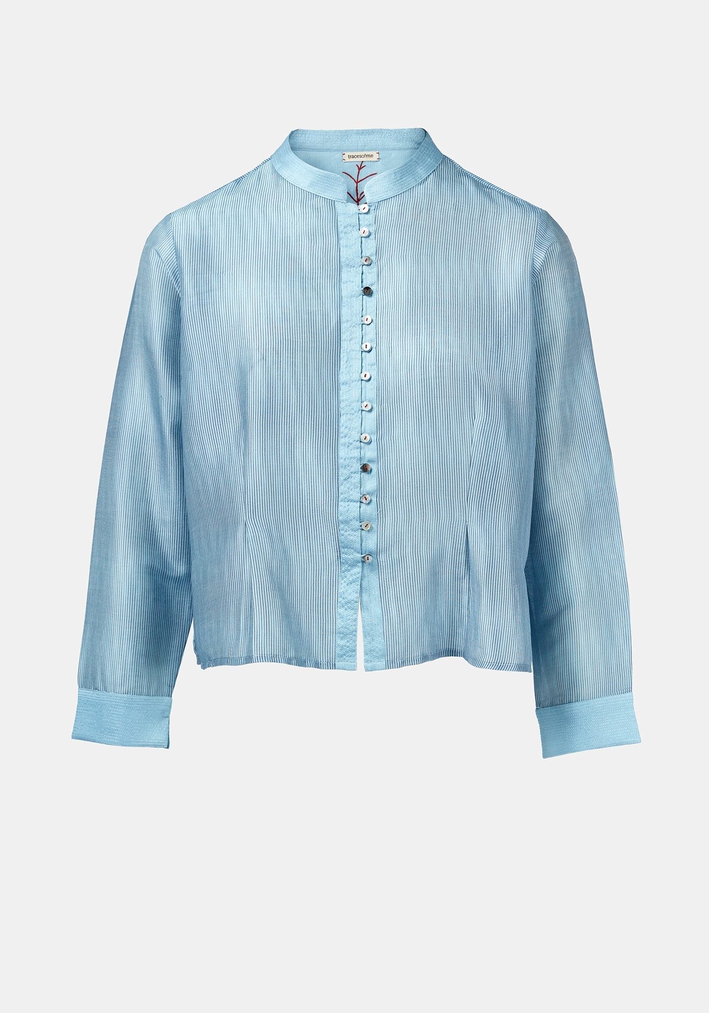 Shirt Geisha Stripes Forever Blue - Traces of Me