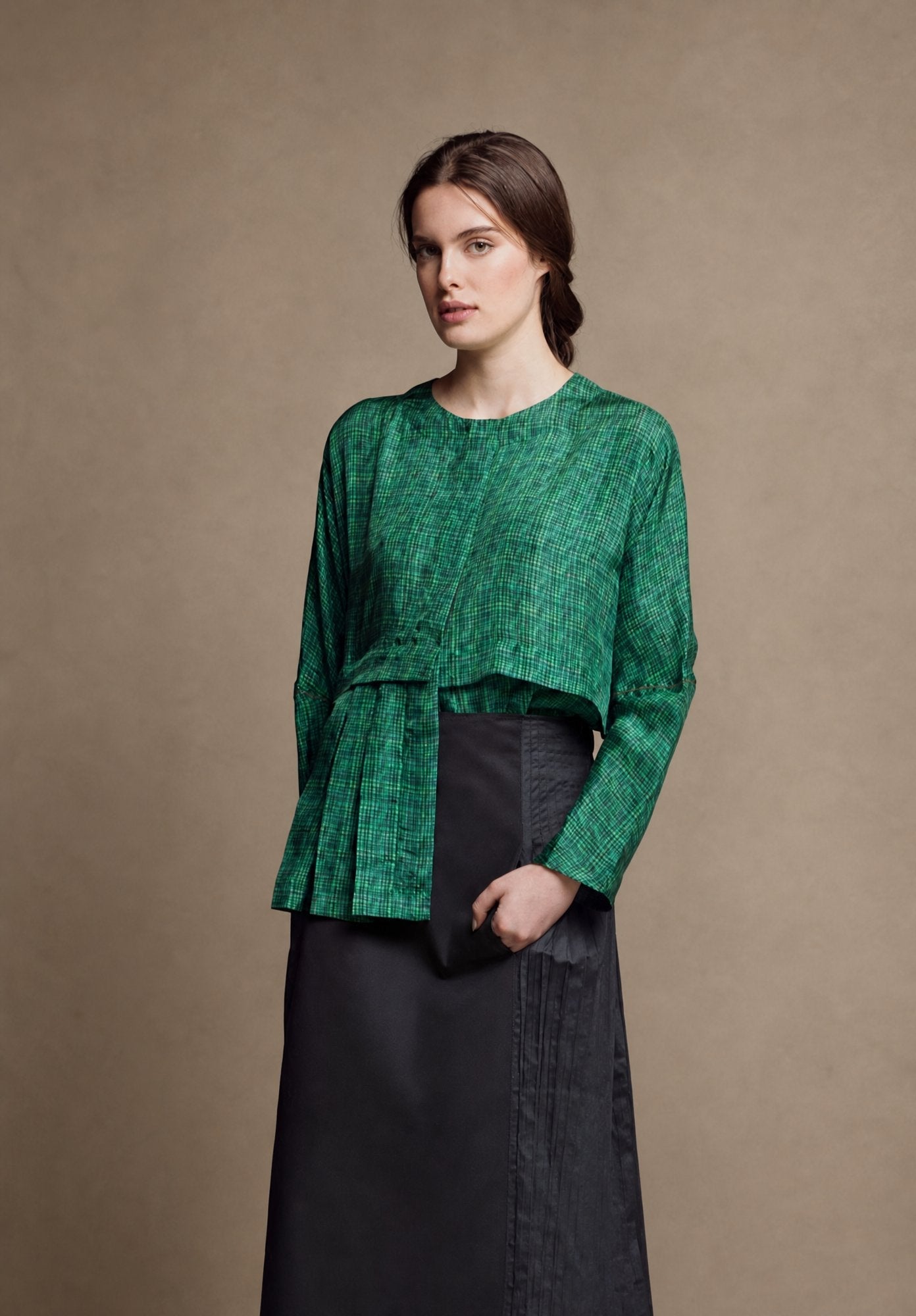 Shirt Isabella Net Green Mood - Traces of Me