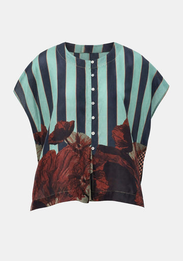 Shirt Lang Flowers - Traces of Me