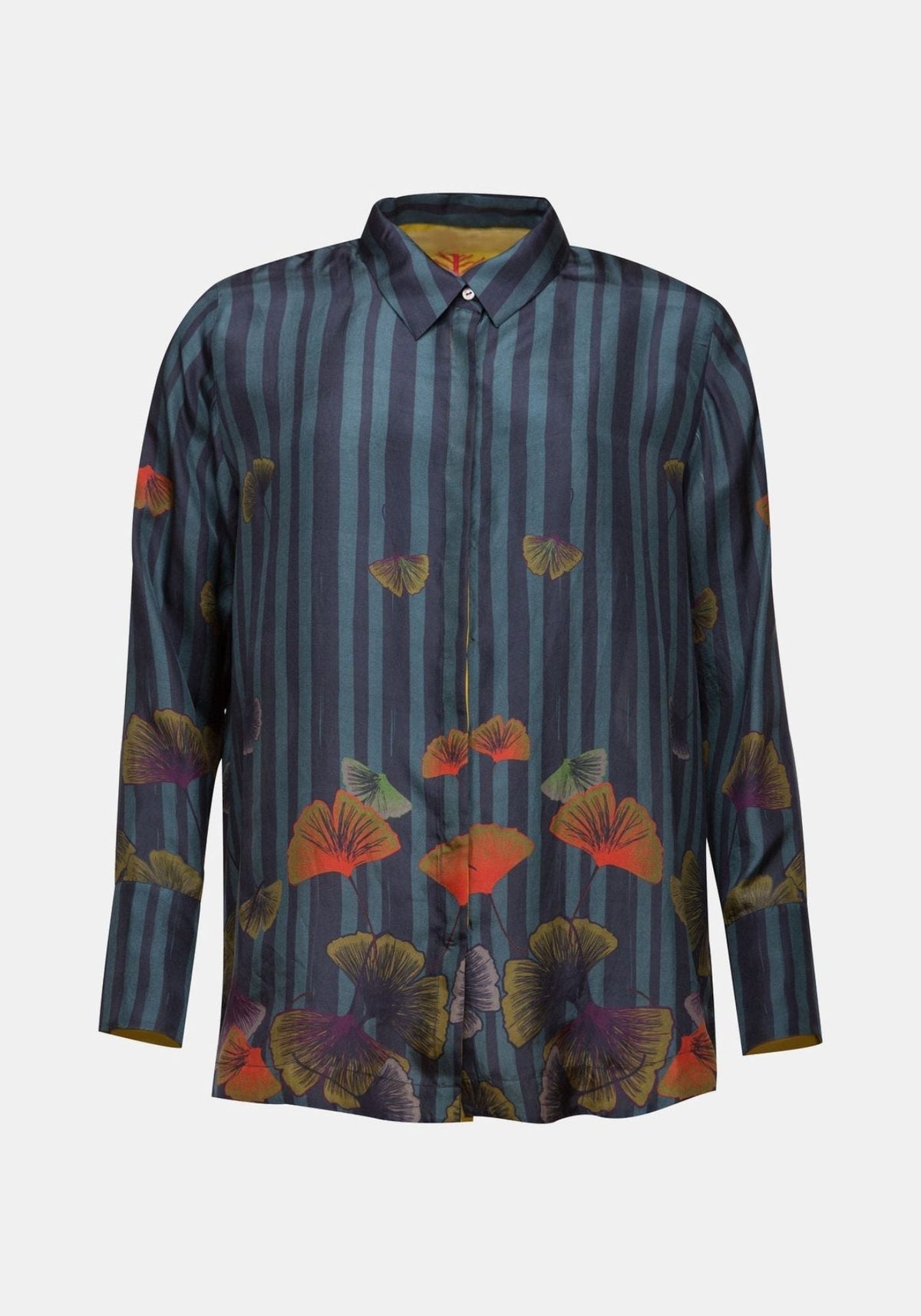 Shirt Simple Ginko – silk, alternate view | Traces of Me