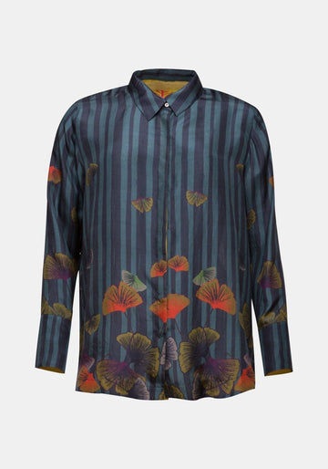 Shirt Simple Ginko – silk, alternate view | Traces of Me