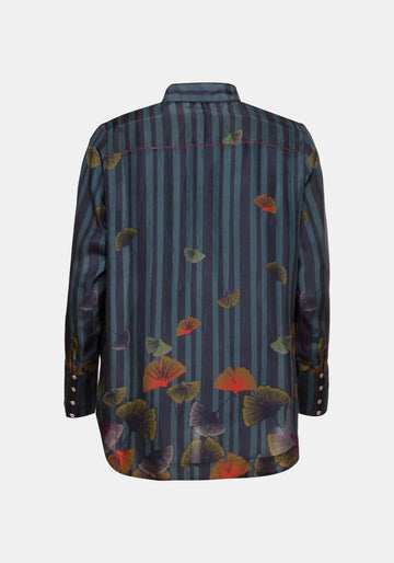 Shirt Simple Ginko – silk, alternate view | Traces of Me