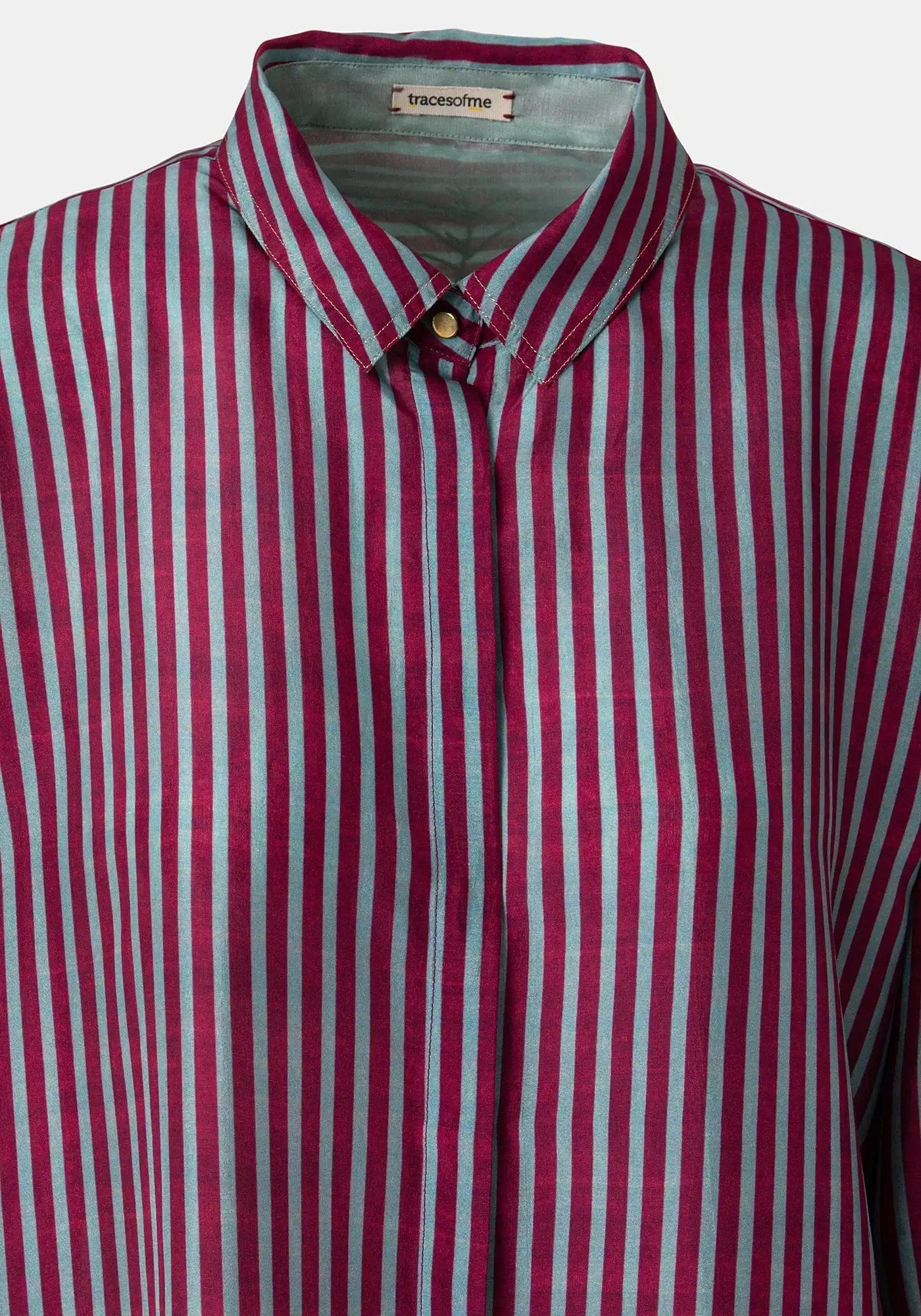 Shirt Simple Stripes Beet Red - Traces of Me