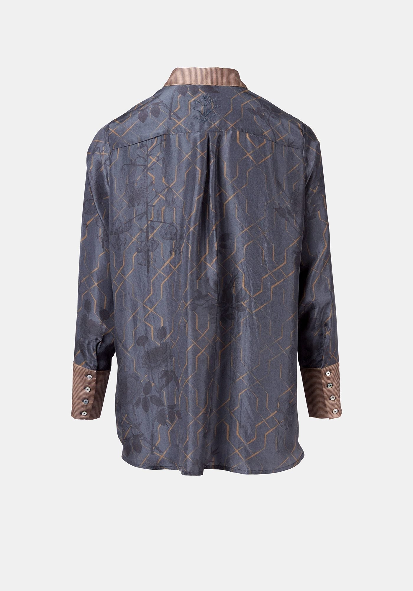 Shirt Simple Taj Flowers Dark Night - Traces of Me