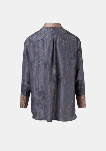 Shirt Simple Taj Flowers Dark Night - Traces of Me