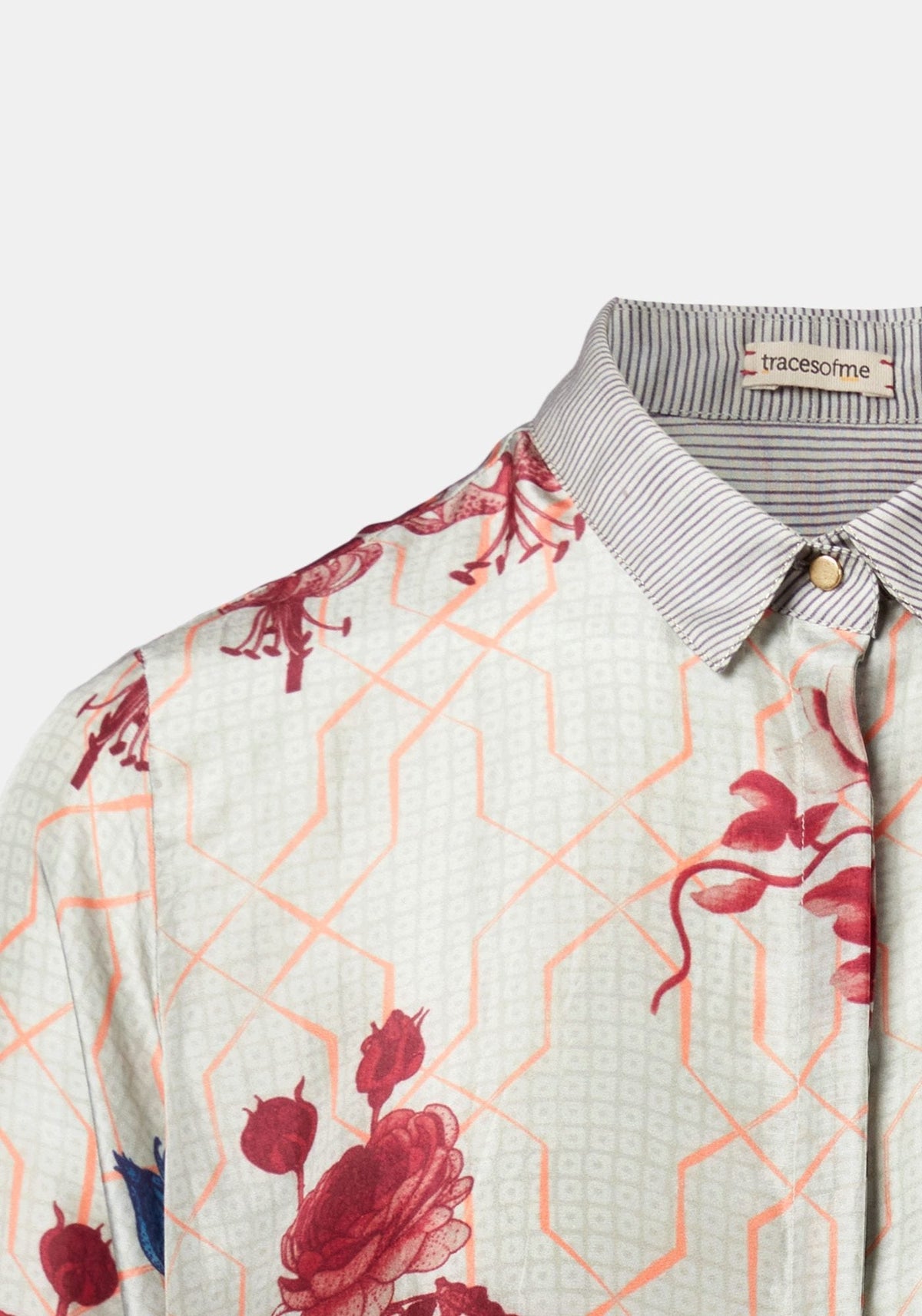 Camisa Simple Taj Flowers Multicolour - Traces of Me