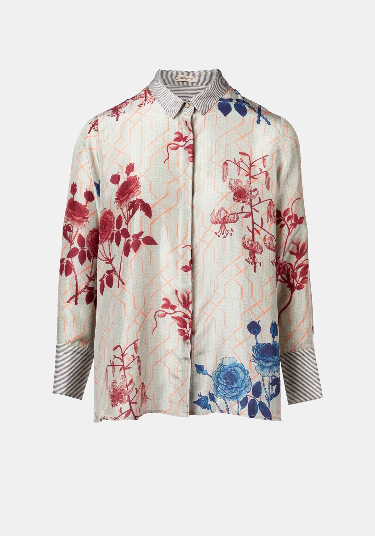 Camisa Simple Taj Flowers Multicolour - Traces of Me