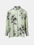 Shirt Simple Taj Flowers Silver Green - Traces of Me