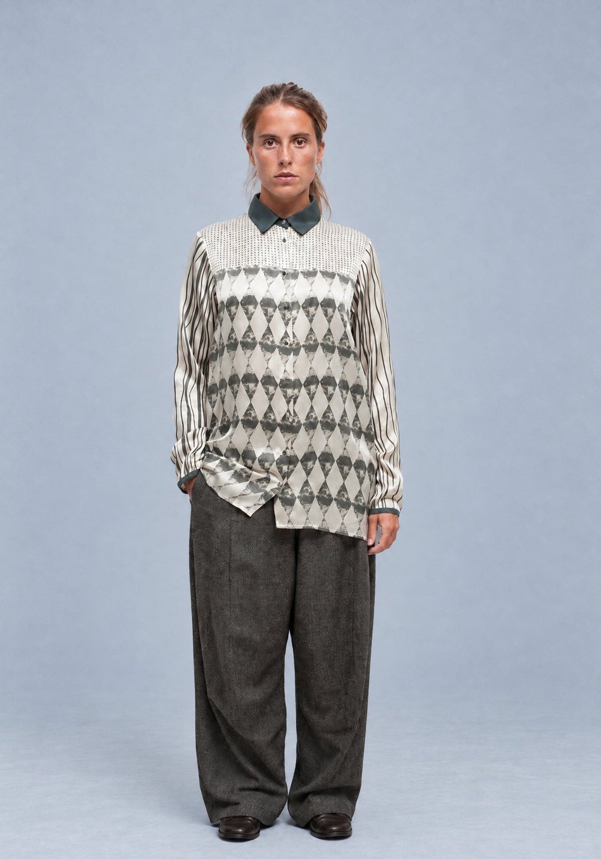 Shirt Traditional Silk Satin - Traces of Me