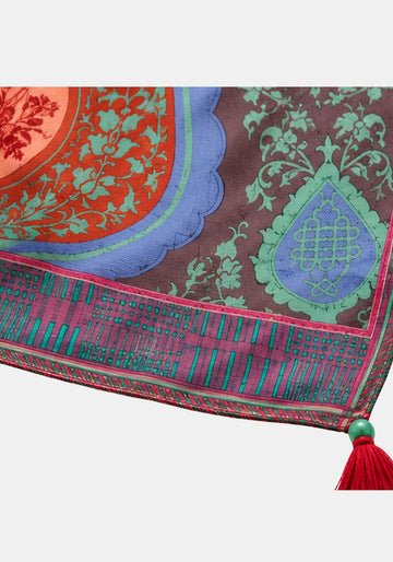 SIlk Scarf Square Ashabat - Traces of Me