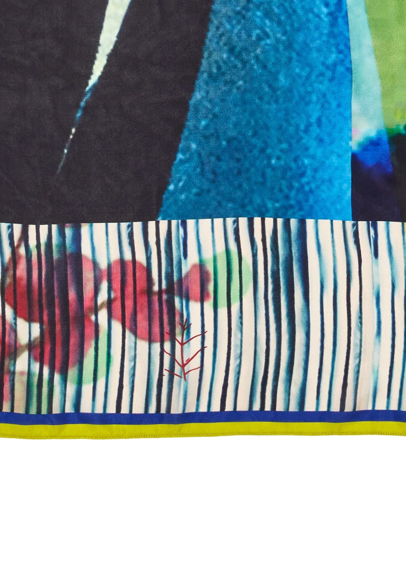 SIlk Scarf Square Black Dongo - Traces of Me