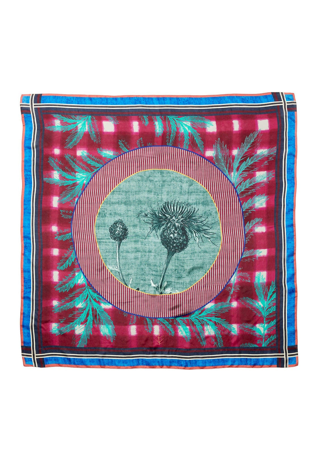 Silk Scarf Square Centaurea - Traces of Me