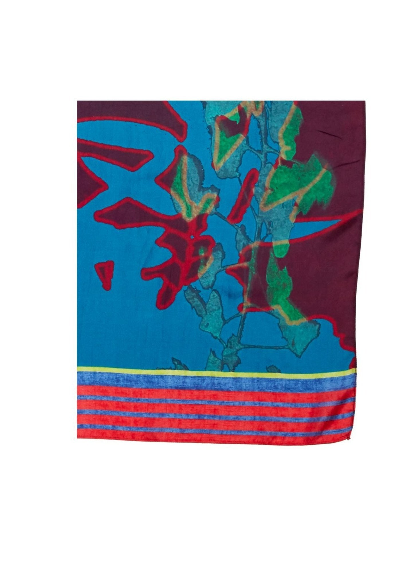 SIlk Scarf Square Eucalyptus - Traces of Me