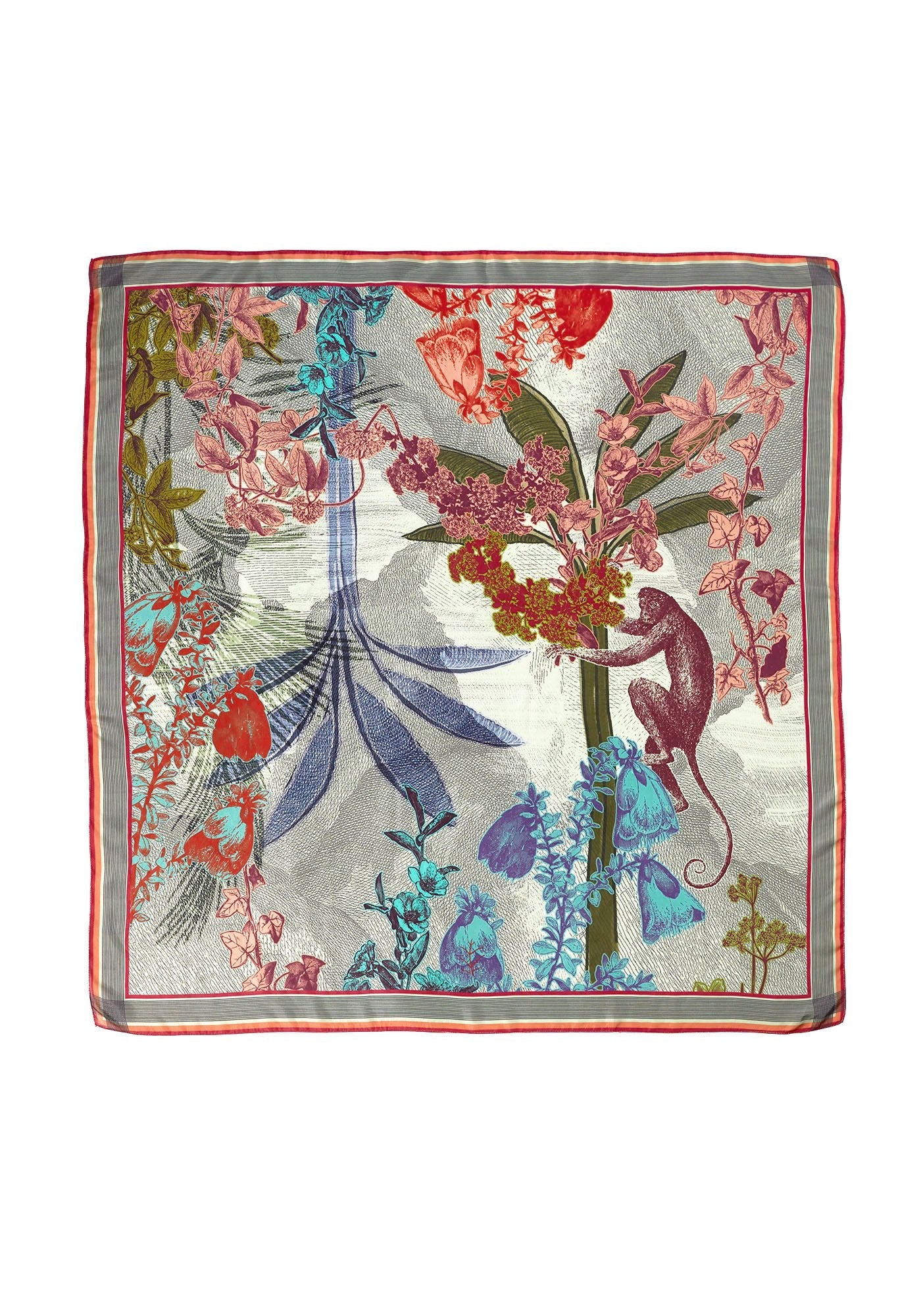 SIlk Scarf Square Noe - Traces of Me