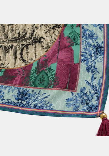Silk Scarf Square Patch - Traces of Me