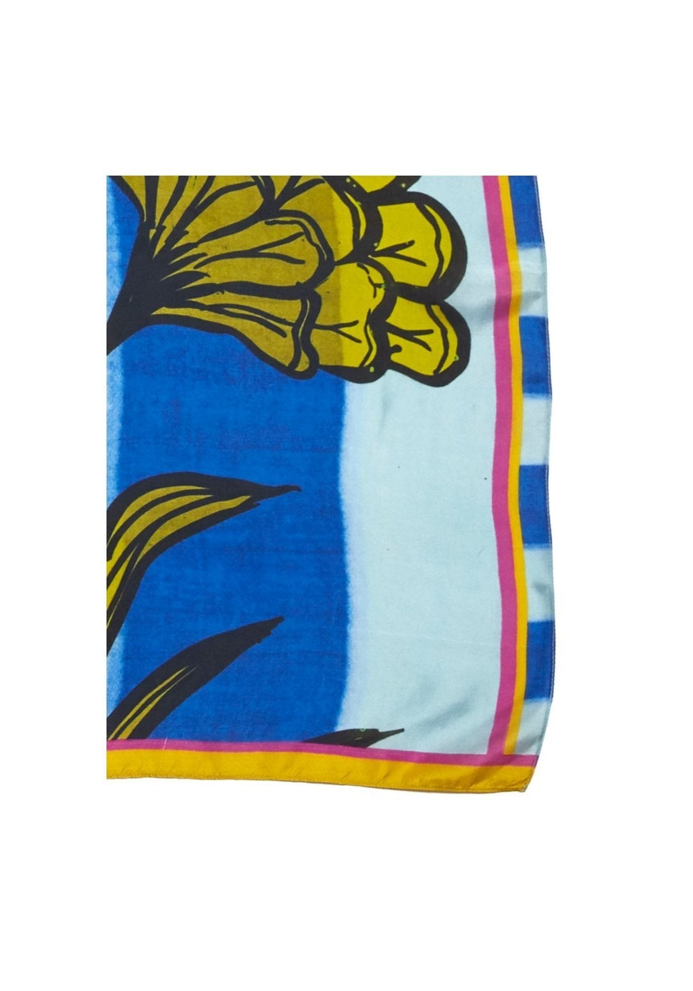 SIlk Scarf Square Plage - Traces of Me