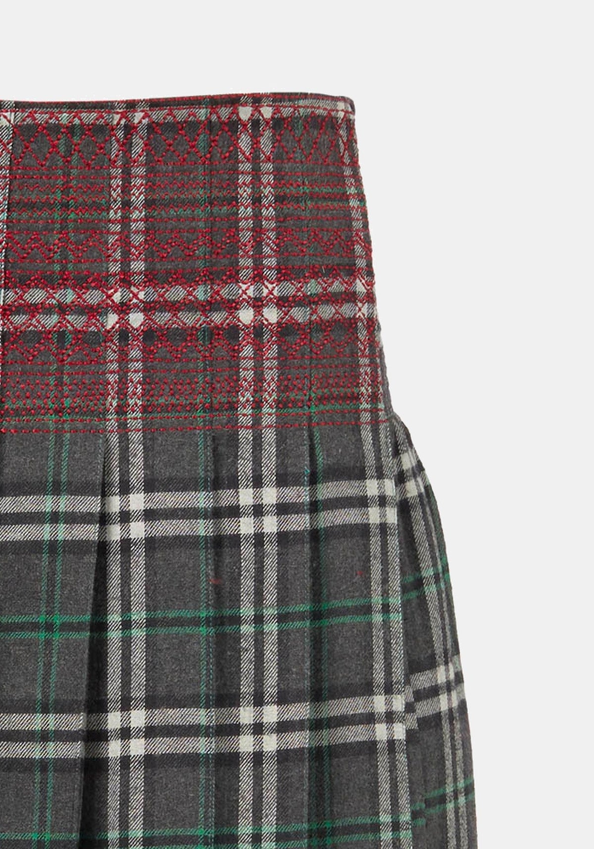 Falda Multipleats Countryside – detalle