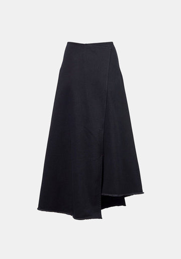 Saia Overlap Twill – Total Eclipse, algodão, vista alternativa | Traces of Me