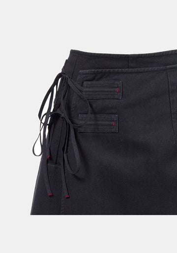 Saia Overlap Twill – Total Eclipse, algodão, vista alternativa | Traces of Me
