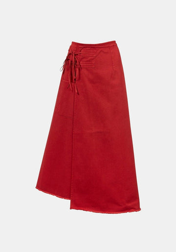 Saia Overlap Twill – Bossa Nova, algodão, vista de produto | Traces of Me