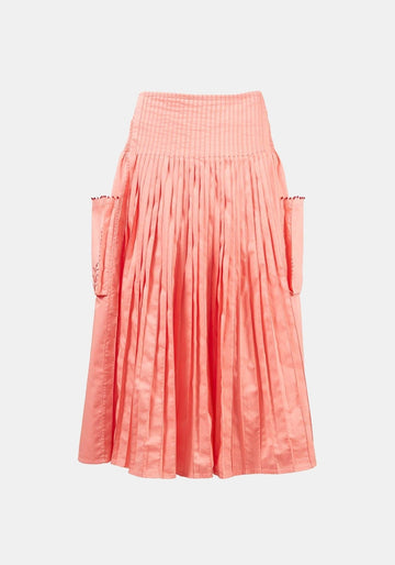 Saia Virginia Flamingo – algodão, vista de produto | Traces of Me