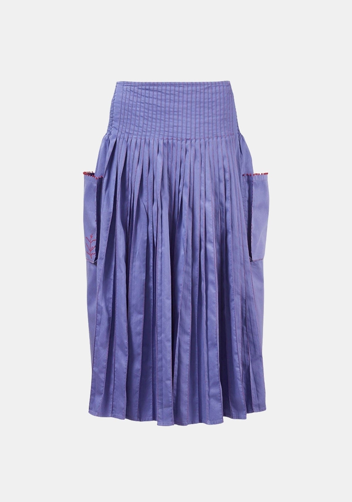 Falda Virginia Jacaranda – algodón, vista de producto | Traces of Me