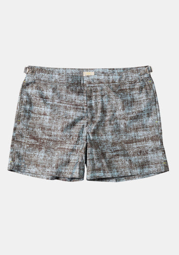 Swim Shorts Buckles Japanese Texture - Traces of Me