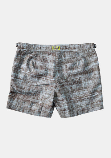 Swim Shorts Buckles Japanese Texture - Traces of Me