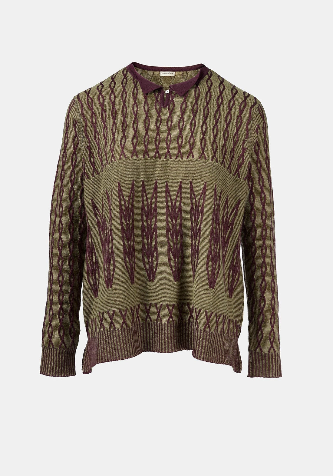 Top Key Polo Collar Sage Green - Traces of Me