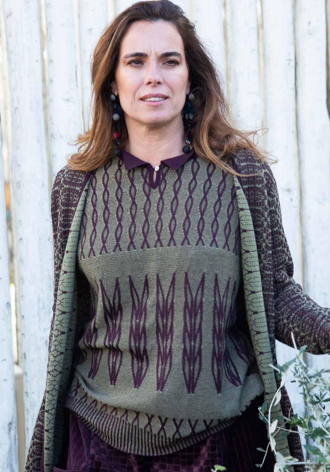 Top Key Polo Collar Sage Green - Traces of Me