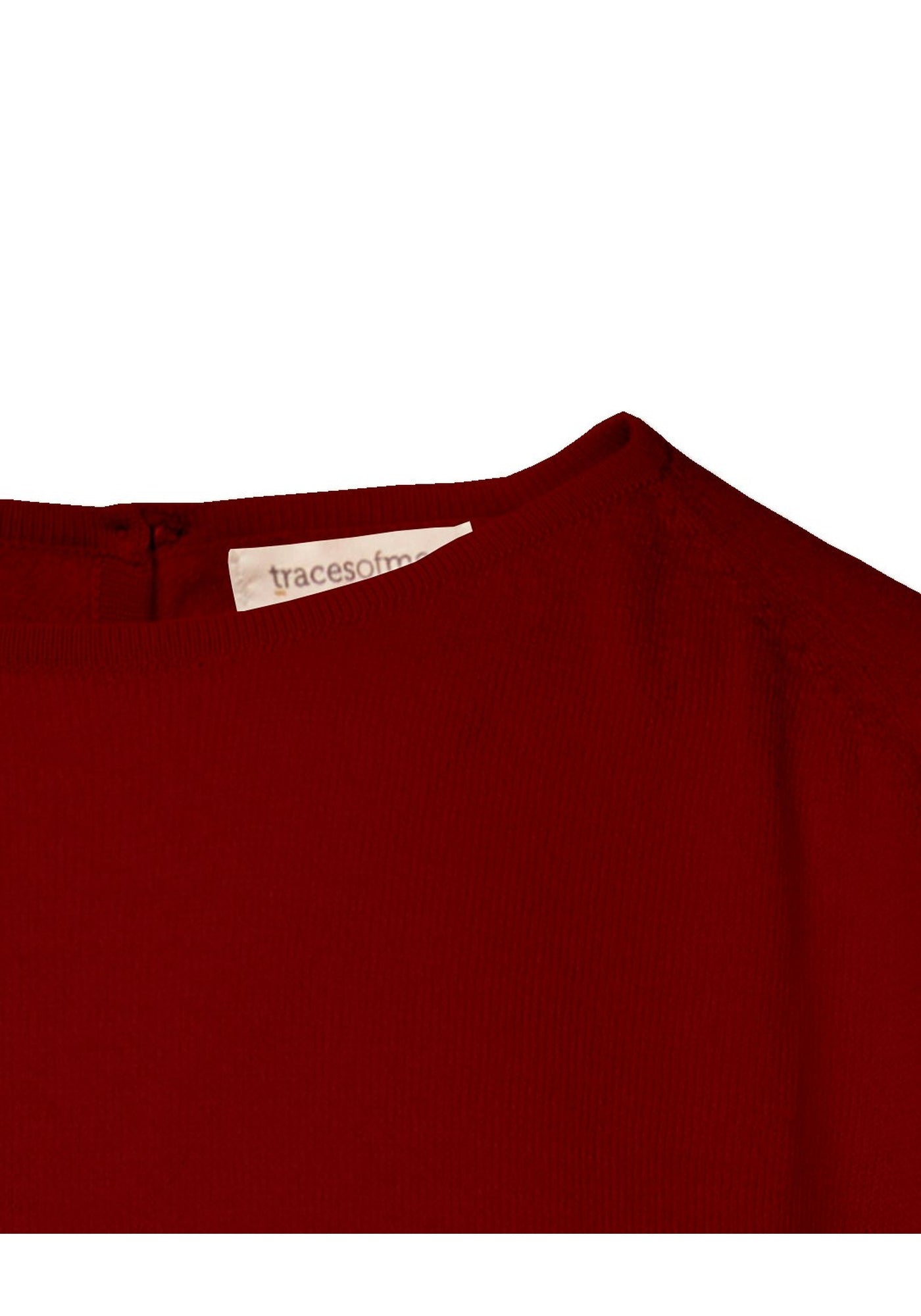 Top Key Round Neck Long Sleeves Cherry - Traces of Me