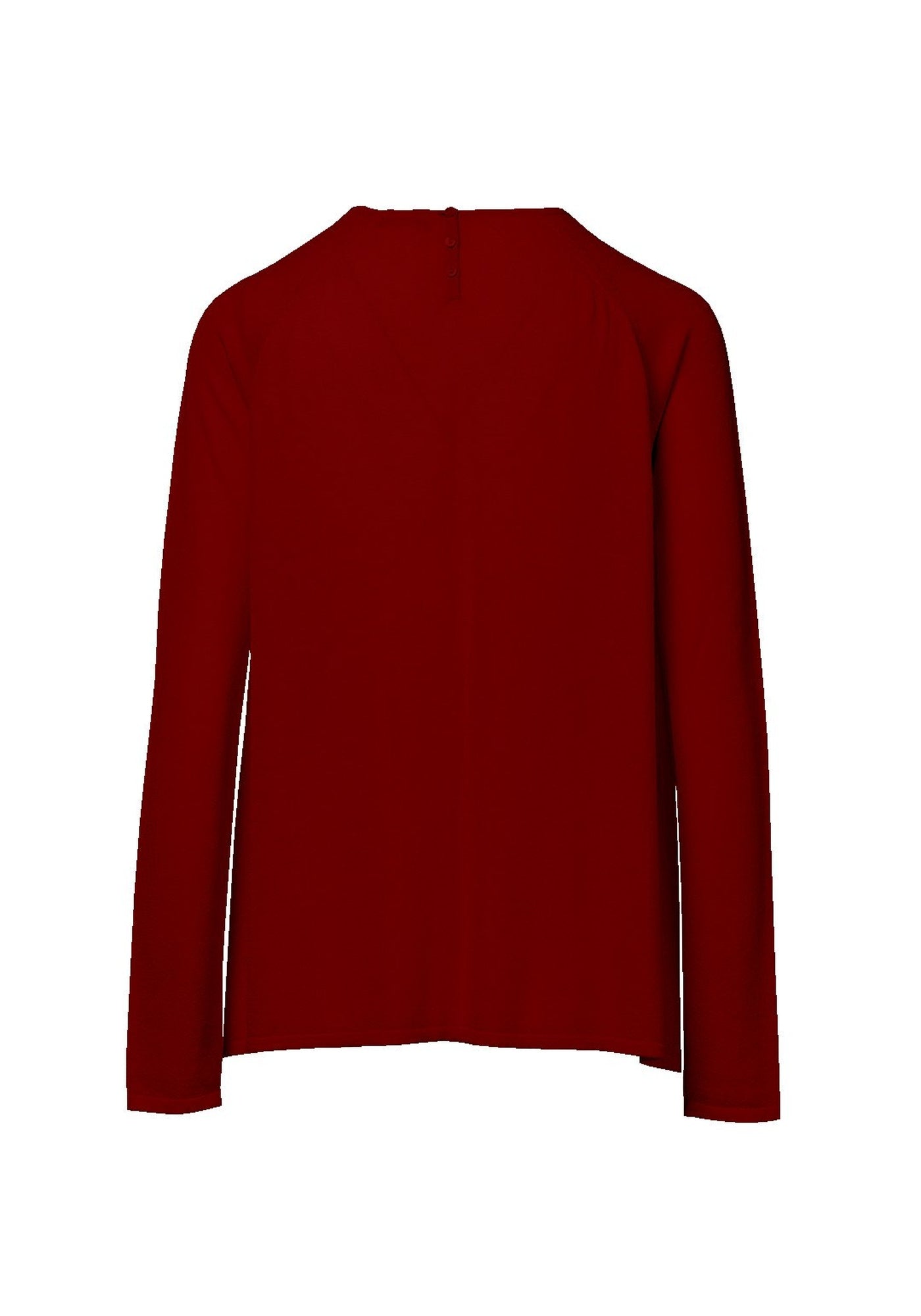 Top Key Round Neck Long Sleeves Cherry - Traces of Me