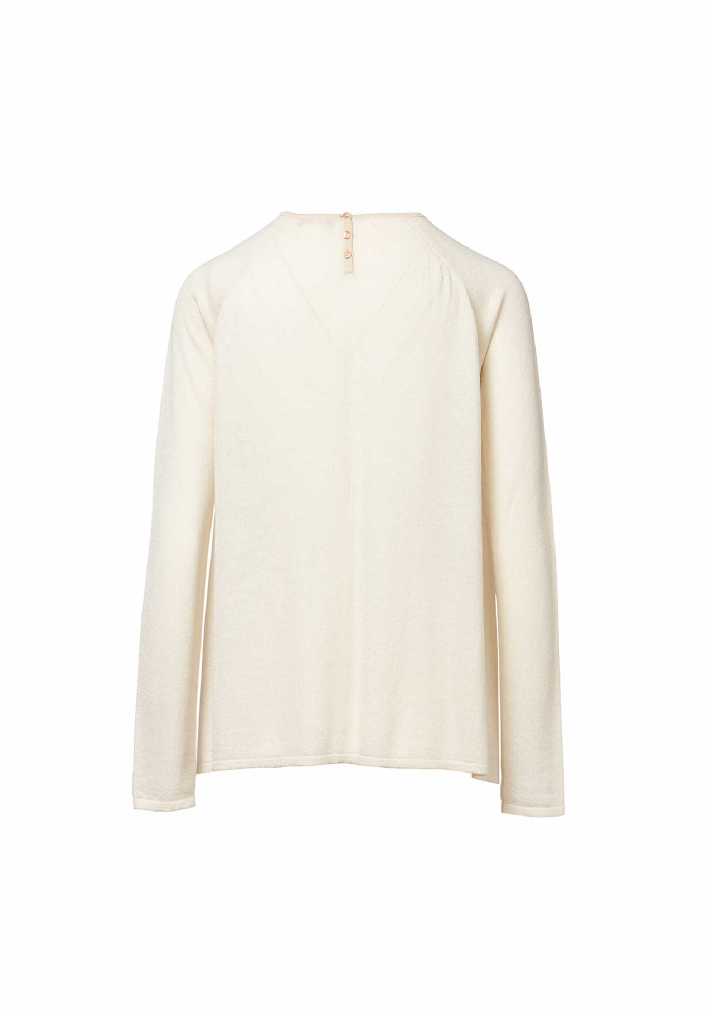 Top Key Round Neck Long Sleeves Natural - Traces of Me