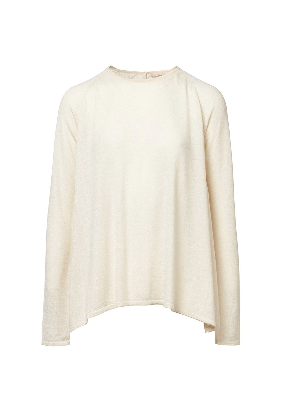 Top Key Round Neck Long Sleeves Natural - Traces of Me