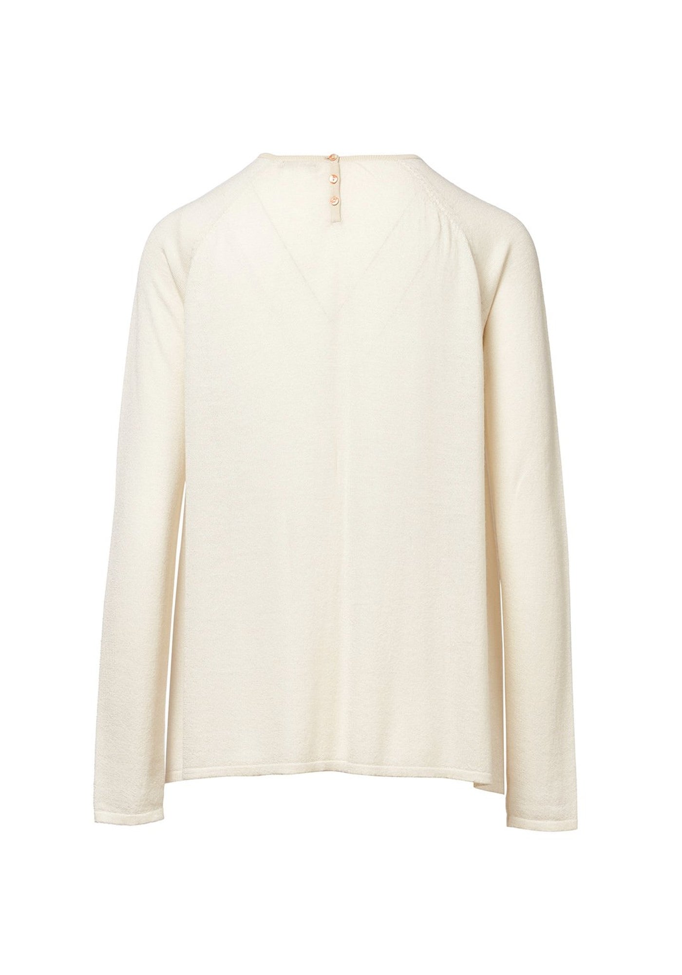 Top Key Round Neck Long Sleeves Natural - Traces of Me