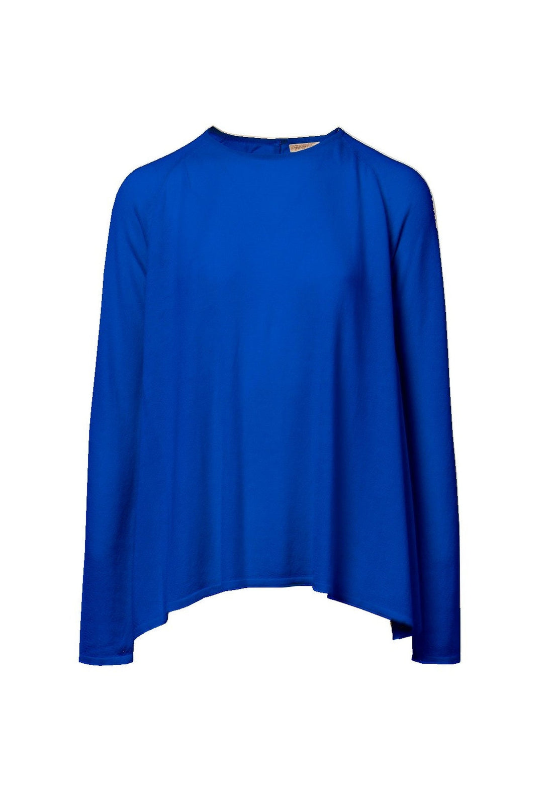 Top Key Round Neck Long Sleeves Saphire - Traces of Me