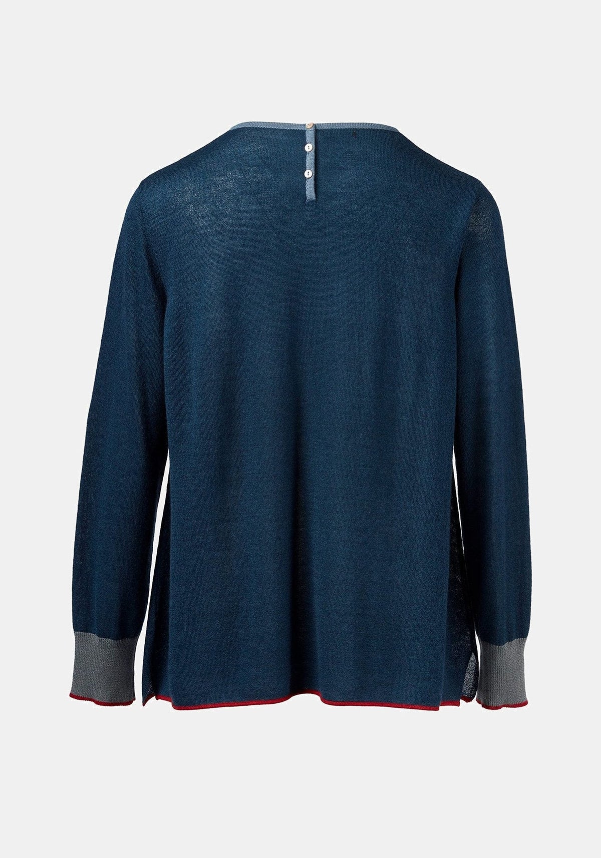Top Key Round Neck Navy - Traces of Me