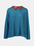 Top Key Round Neck Polo Stripes Duck Green - Traces of Me
