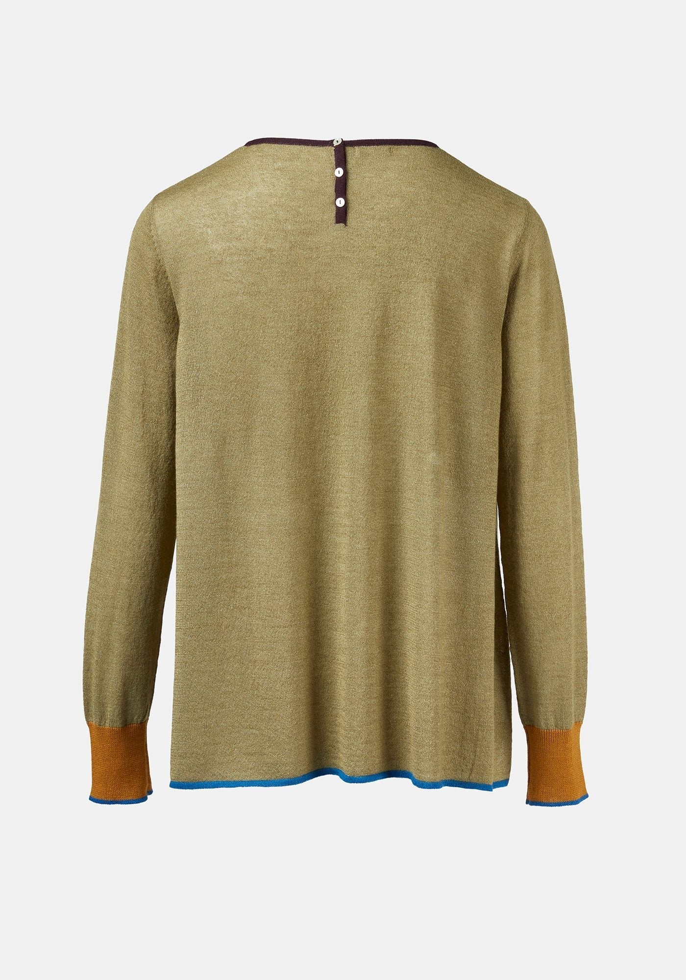 Top Key Round Neck Sage Green - Traces of Me