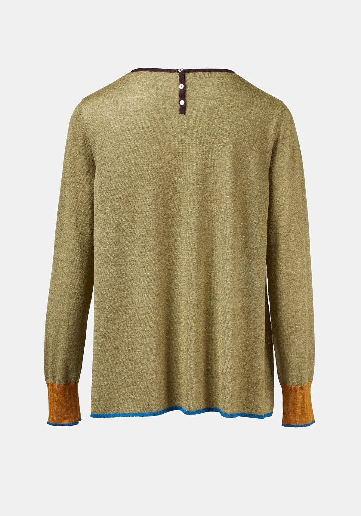 Top Key Round Neck Sage Green - Traces of Me