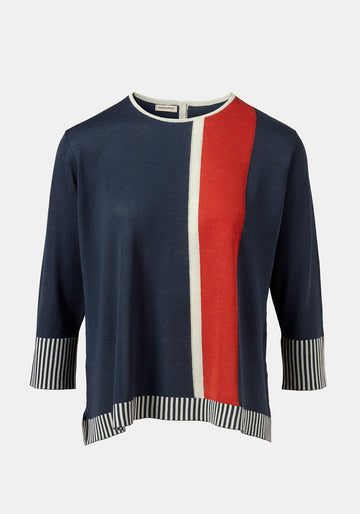 Top Key Round Neck Stripe - Traces of Me