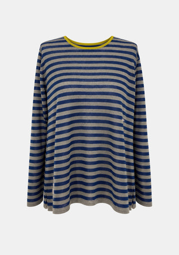 Top Key Round Neck Stripes - Traces of Me