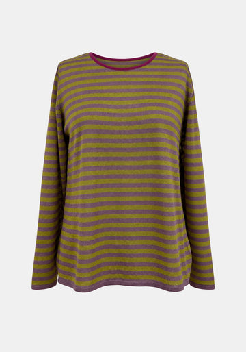 Top Key Round Neck Stripes - Traces of Me