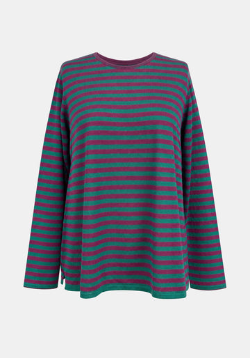 Top Key Round Neck Stripes - Traces of Me