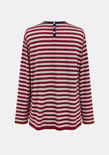 Top Key Round Neck Stripes - Traces of Me