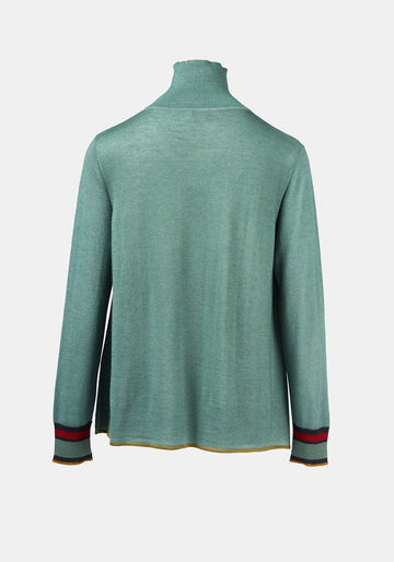 Top Key Turtle Neck Malachite Green - Traces of Me