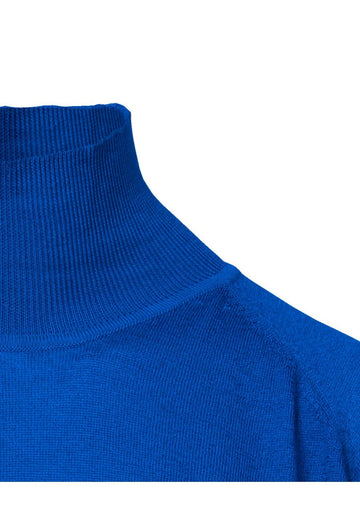Top Key Turtle Neck Saphire – cashmere-silk blend, alternate view | Traces of Me