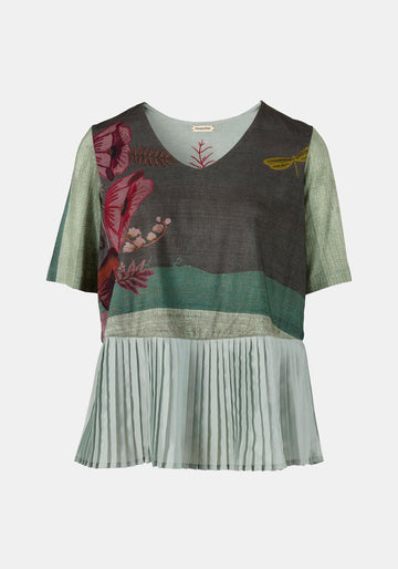 Top Star Poppies Bouquet – multicor, viscose-mistura de seda, vista de produto | Traces of Me